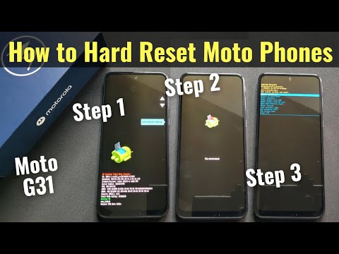 How to Hard Reset Moto Phone from System Recovery - Moto G31 Factory Reset in Hindi