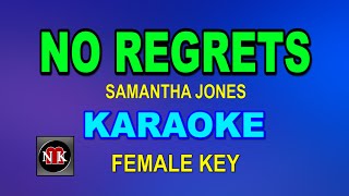 Download lagu NO REGRETS [ KARAOKE FEMALE KEY ] - SAMANTHA JONES@nuansamusikkaraoke mp3