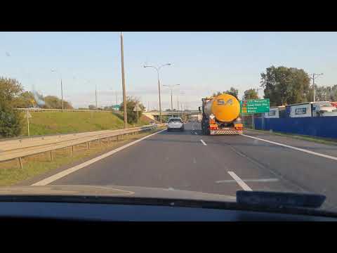 Droga S7 Płońsk - Warszawa (timelapse ok. x4).