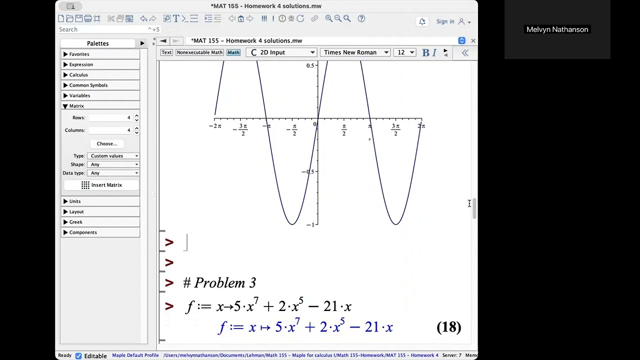 MAT 155 - Homework 4 solutions