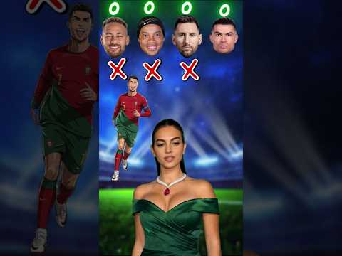 😱 ¡Georgina Hace la Pregunta Definitiva! 💥 Messi, Ronaldo, Ronaldinho y Neymar 🌟#shorts