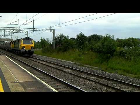 WCML freight - Freightliner 70011 through Acton Bridge