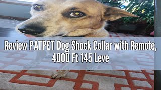 Review PATPET Dog Shock Collar with Remote, 4000 Ft 145 Levels Training Collar for Dogs Waterproof R