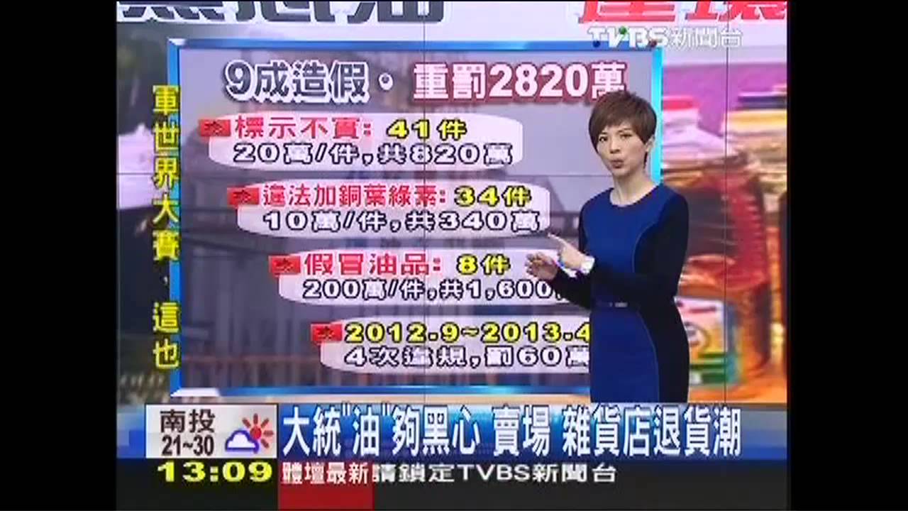 大統「油」夠黑心　賣場、雜貨店退貨潮