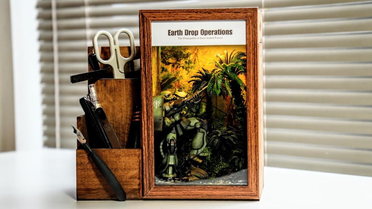 リビングに飾っても嫁さんに怒られないガンプラジオラマを作る！