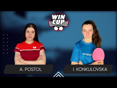 09:30 Anastasiia Postol - Iryna Konkulovska West 1 WIN CUP 06.07.2024 | Table Tennis WINCUP