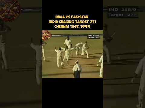 India vs Pakistan Chennai Test, 1999 #cricketshorts #cricket