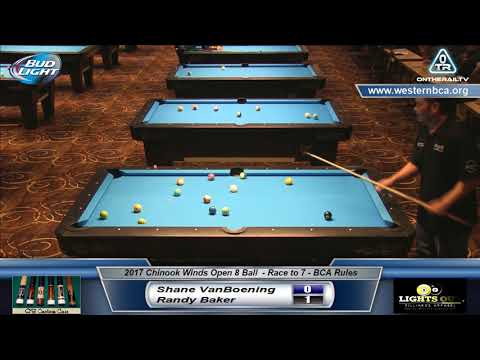 2017 Chinook Winds Open 8-Ball – Shane Van Boening vs Randy Baker