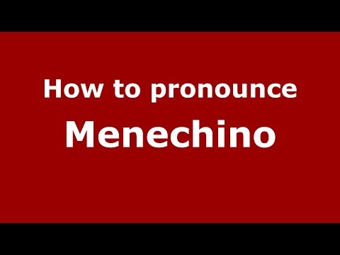 How to pronounce Menechino (Italian/Italy)  - PronounceNames.com