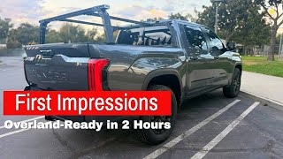 TRUKD A-Series Bed Rack on a 2025 Toyota Tundra