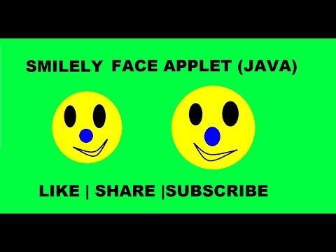 Create A Smiley Face In Applet Java By Bktutorial