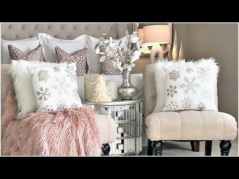 NEW! Luxury Master Bedroom Blush Pink Christmas Tour &...
