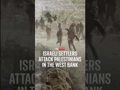 Israeli settlers attack Palestinians in the West Bank