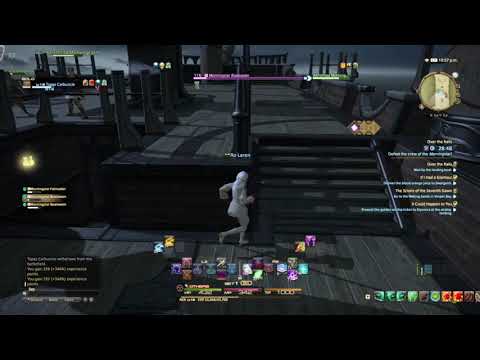 Final Fantasy XIV A Realm Reborn - Over the Rails - Arcanist Level 15 Quest