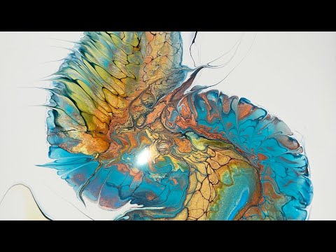 THE PHOENIX - Sheleeart Swipe #acrylicpours #sheleeartstyle #acrylicswipes