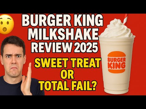 Burger King Milkshake Review 2025 | Sweet Treat or Total FAIL
