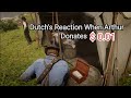 Dutch S Reaction If Arthur Donates 0 01 To The Camp Red Dead Redemption 2