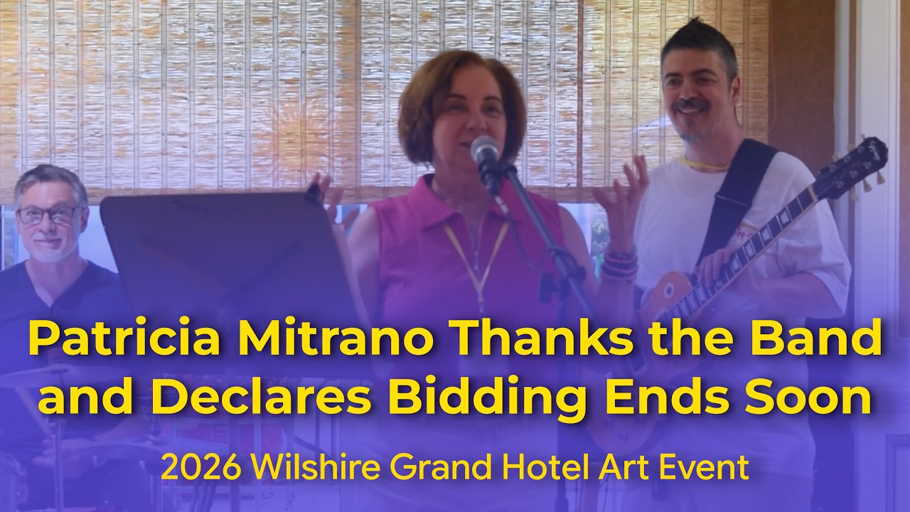 Patricia Mitrano Thanks the Band and Declares Bidding Ends Soon