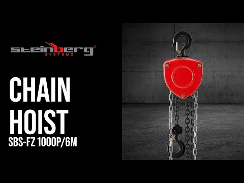 βίντεο - Ανυψωτικό αλυσίδας - 1000 kg - 6 m
