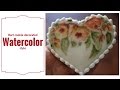 Heart Cookie Decorate Watercolor Style