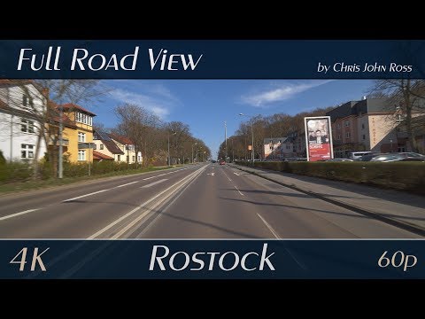 Rostock, Germany: Brinckmansdorf - Mühlendamm, Tessiner Straße - 4K (UHD/2160p/60p) Video