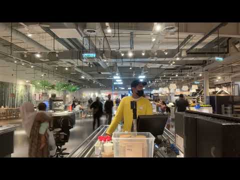 Restaurant cashier at Ikea Food Tebrau (Malaysia) #ikea #ikeatebrau #ikeafood