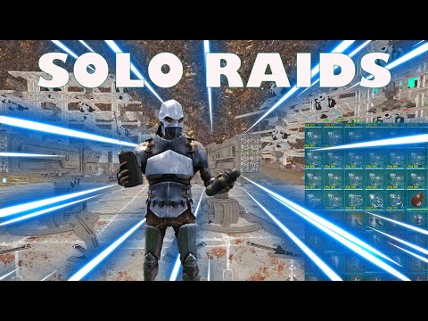 SOLO Raiding a Hidden Snow Rathole - Building up our Unraidable Cave | Ark