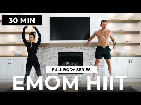 30 Min EMOM HIIT Cardio Workout (No Equipment) | FULL BODY Series 12