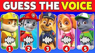 Paw Patrol Quiz: Guess the VOICE + EMOJIS 🔊😍 Chase, Marshall, Skye