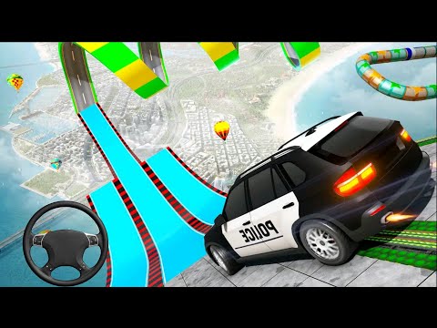 Police Jeep Car Stunt Games 2022 - Parado Poilce Car Stunts Ramp Android Gameplay