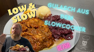 Butterweiches Gulasch aus dem Slowcooker Ninja OL750