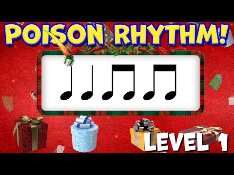 Presents! | Christmas Winter Poison Rhythm Play Along - Level 1