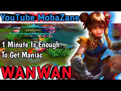 One of The Fastest Maniac In Mobile Legends!! Wanwan Unstoppable Play by YouTube MobaZane ~ MLBB