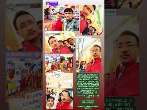 CHILDREN'S DAY 2024 Celebration . 🙌🌹💙🌺🚩🌄 #love #children #14november2024 #haldwani #kumaon #garhwal