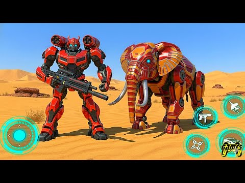 Elephant Robot Transforming City Battle Game 2026 Part 2 - Android Gameplay