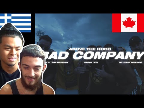 CANADIANS REACT TO GREEK RAP - Above The Hood - Bad Company (Official Music Video)