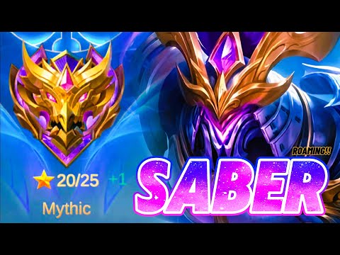 Nice Saber Roaming The Best Gameplay OP Build & Emblem!