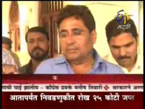 Shri Kaptan Malik agitates for Mumbai water problems.