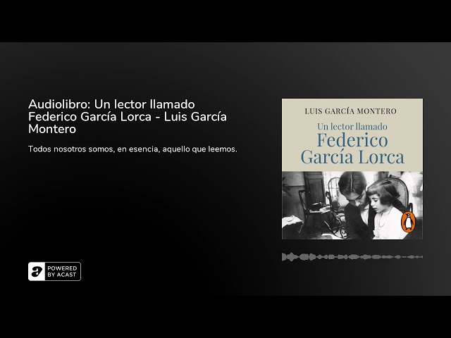 Vídeo relacionado con Un lector llamado Federico García Lorca