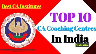 Best CA coaching classes in India |  Top 10 institutes in India | CA Institute. Chartered Accountant