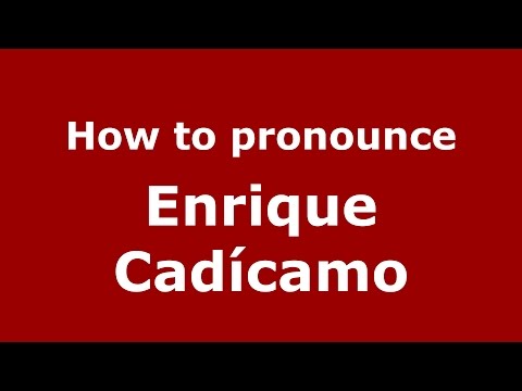 How to pronounce Enrique Cadícamo (Spanish/Argentina) - PronounceNames.com