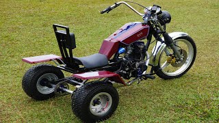 How to make Trike Motorcycle  | Homemade 125cc Three-wheel ATV