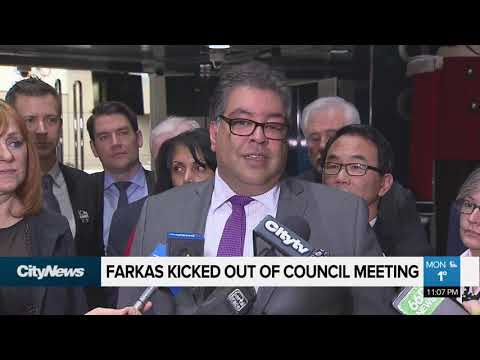 Councillor Farkas kicked out of council meeting
