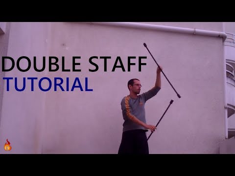 Double staff tutorial - 10 basics movements (isolations)