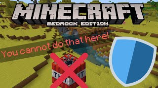 HOW TO MAKE SPAWN PROTECTION IN MCBE (SUPER EASY)
