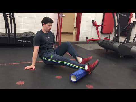 Posterior calf foam rolling