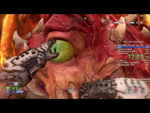 [Previous WR] 1:45:56 - Doom Eternal 100% Ultra-Nightmare Restricted