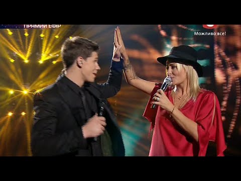 «Х-фактор-5» /Дмитрий Бабак feat Sarah Connor - Just one last dance /Седьмой прямой эфир(20.12.2014)