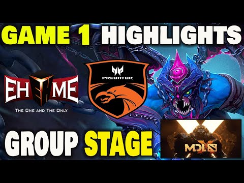 EHOME VS TNC PREDATOR GAME 1 MDL Chengdu Major