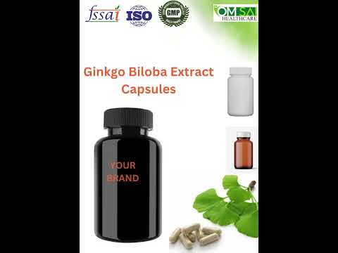 Ginkgo biloba extract capsules, 500 mg